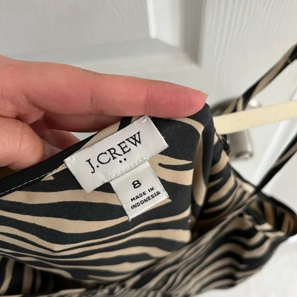J Crew Tan and Black Zebra Cami - Picture 5 of 6